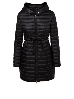 Barbel Down Puffer Coat With Fur Hood