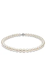 18K White Gold Pearl Necklace