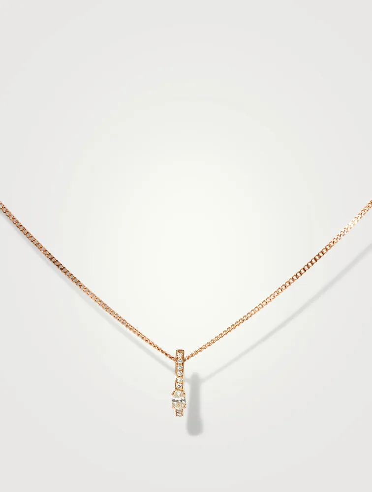 Harvest 18K Rose Gold Pendant Necklace With Diamonds