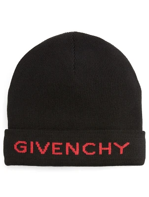 Knit Hat With Logo
