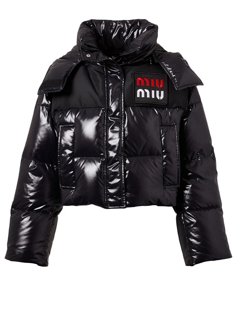 Short Logo Puffer Jacket
