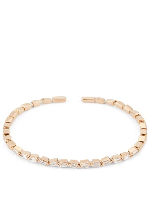 Fireworks 18K Rose Gold Bangle Bracelet With Diamonds