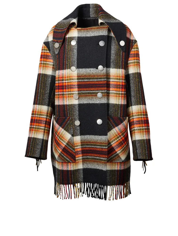 Pendleton Plaid Pea Coat