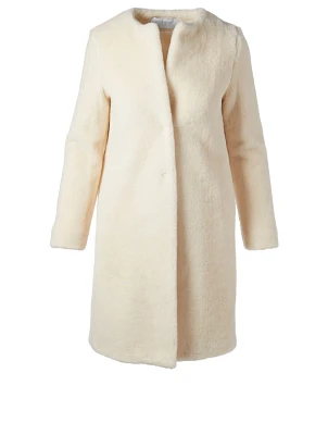 Alpaca Blend Teddy Coat