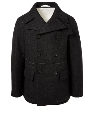 Wool Double-Breasted Field Jacket