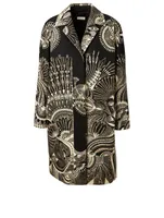 Ranja Canvas Coat In Folkloric Print