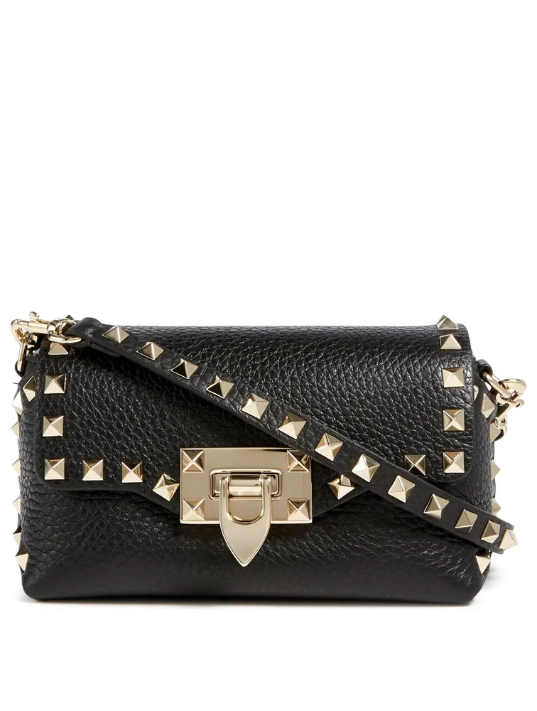 Mini Rockstud Leather Crossbody Bag