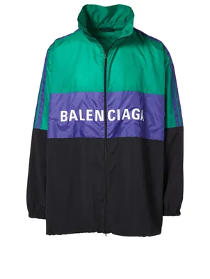 Nylon Colourblock Windbreaker Jacket