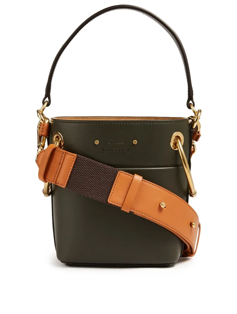 Mini Roy Leather Bucket Bag