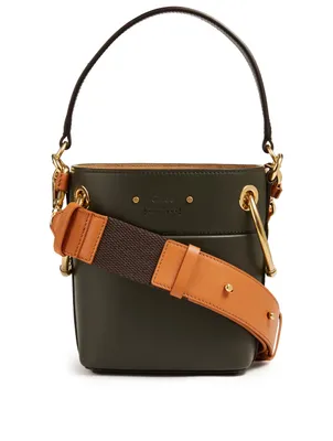 Mini Roy Leather Bucket Bag