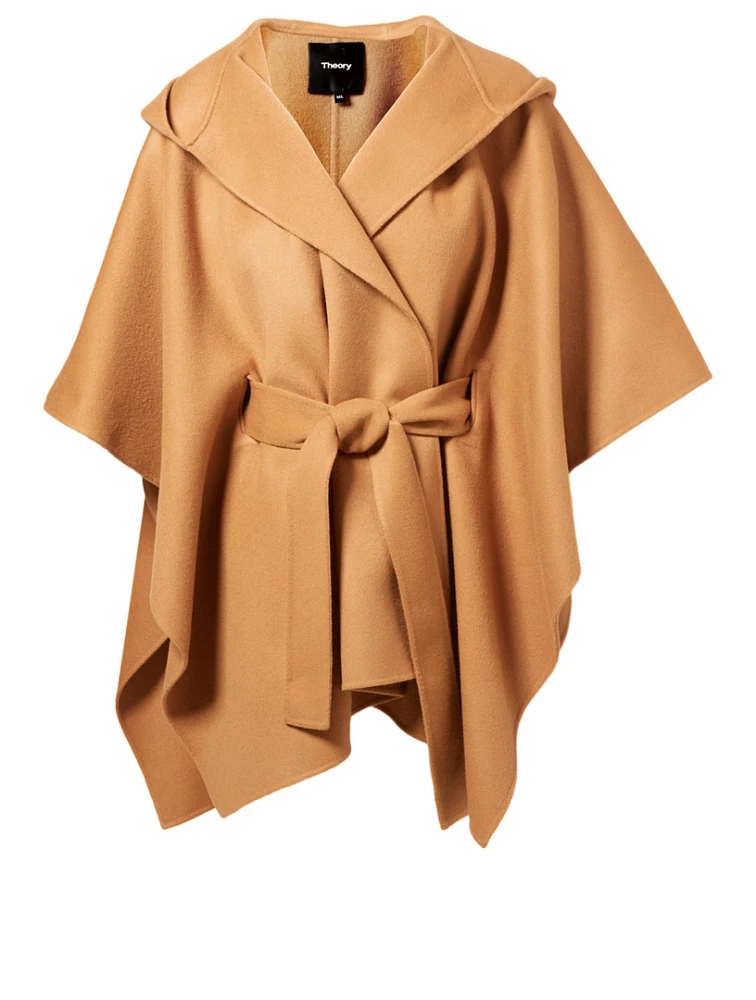 New Divide Wool And Cashmere Poncho