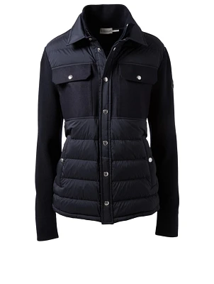 Mixed Media Down Jacket