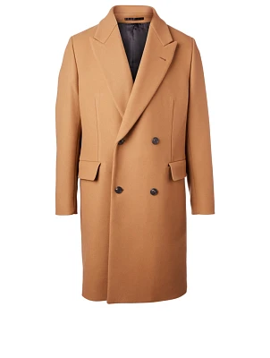 Mickey Cashmere Double-Breasted Overcoat
