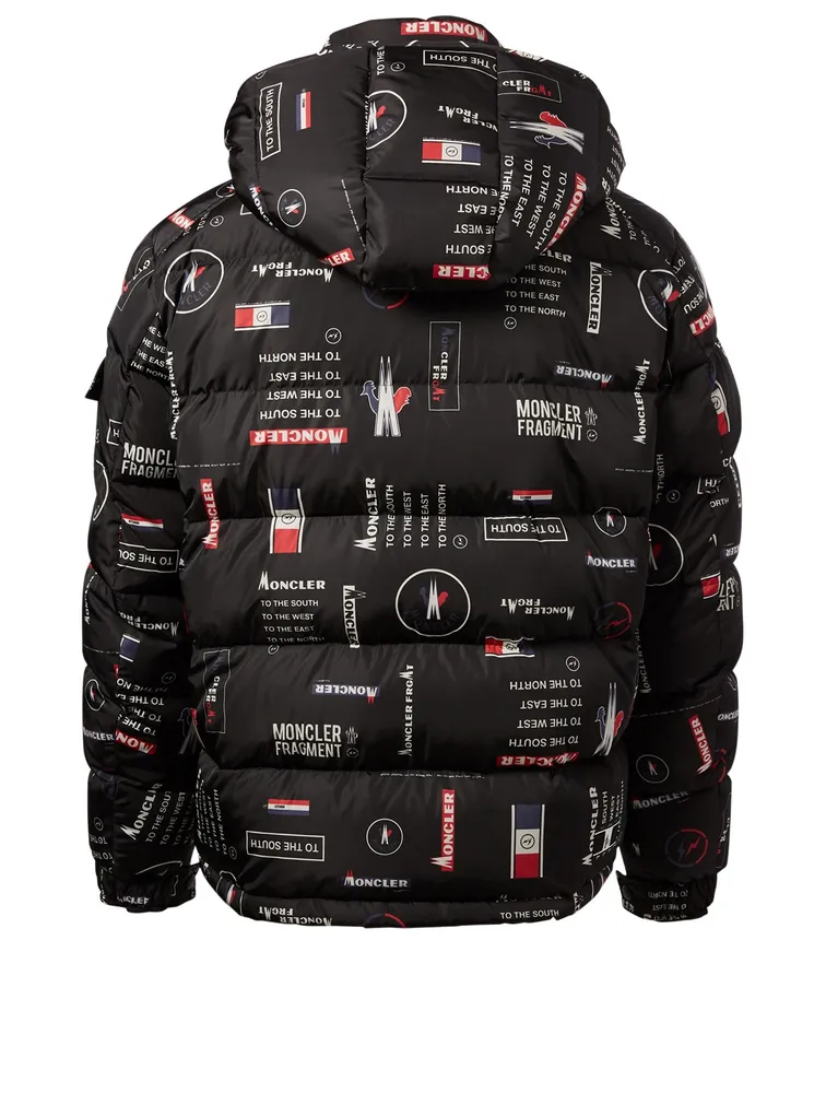 7 Moncler x Fragment Jain Down Puffer Jacket Logo Print