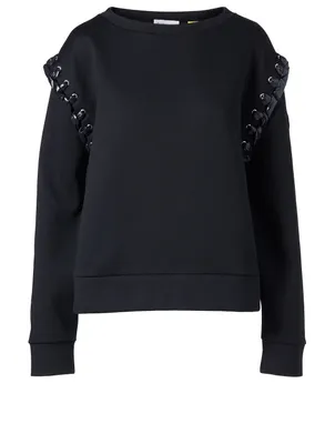 6 Moncler x Noir Lace-Up Sweater