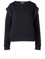 6 Moncler x Noir Lace-Up Sweater