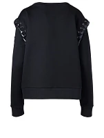 6 Moncler x Noir Lace-Up Sweater