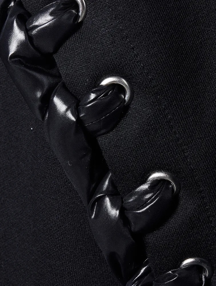 6 Moncler x Noir Lace-Up Sweater