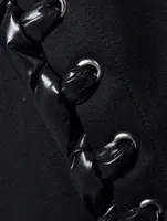 6 Moncler x Noir Lace-Up Sweater