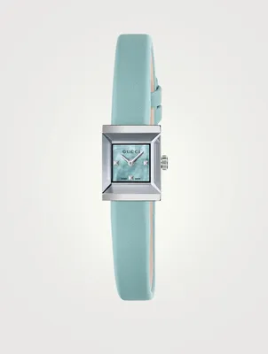 G-Frame Small Square Satin Strap Watch