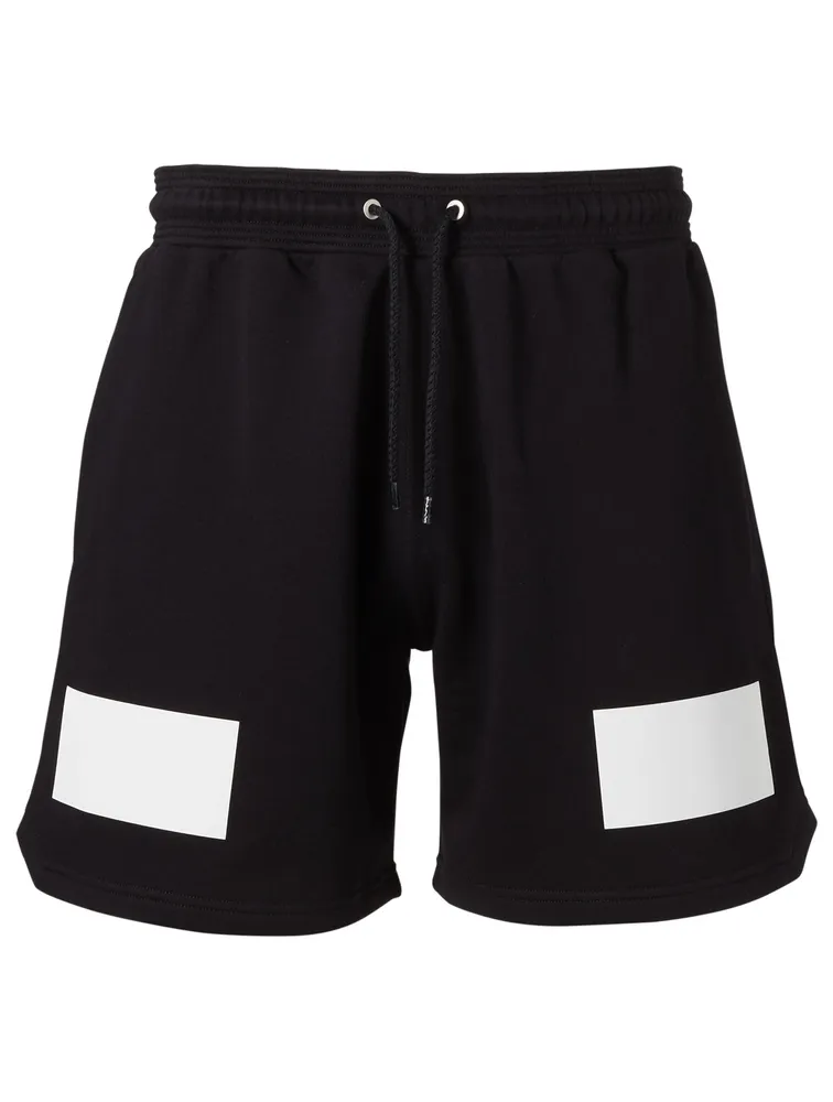 Drawstring Shorts With Reflective Trim