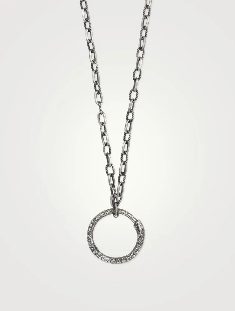 Ouroboros Sterling Silver Necklace