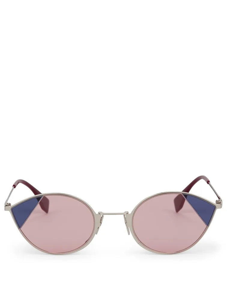 Cut-Eye Cat Eye Sunglasses