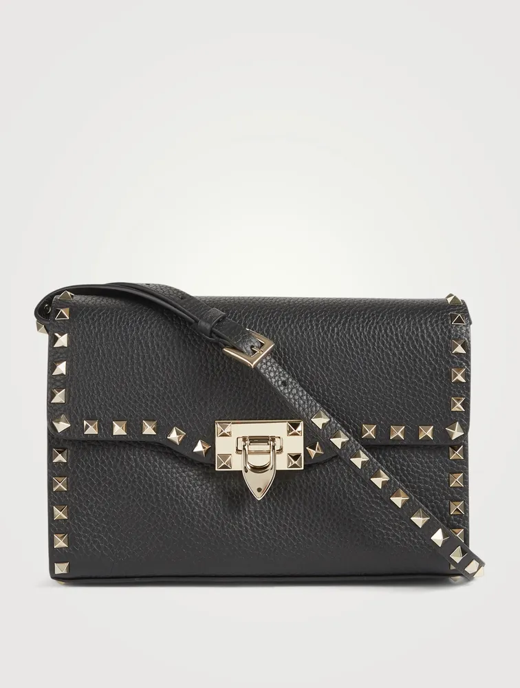 Medium Rockstud Leather Crossbody Bag