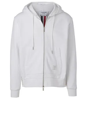 Zip-Up Hoodie With Back Stripe