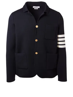 Four Bar Wool-Blend Sport Jacket