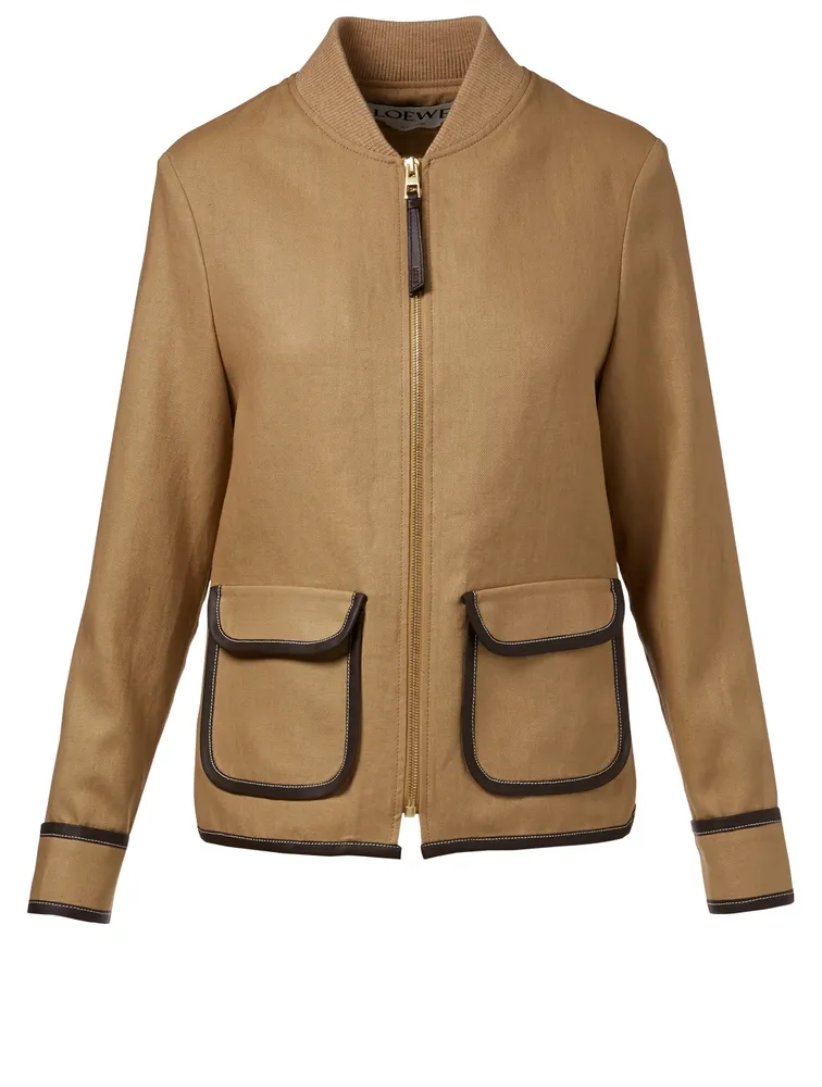Saharienne Linen-Blend Jacket