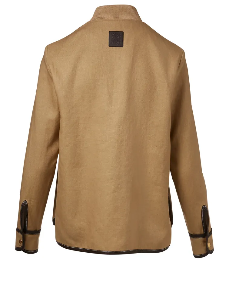 Saharienne Linen-Blend Jacket