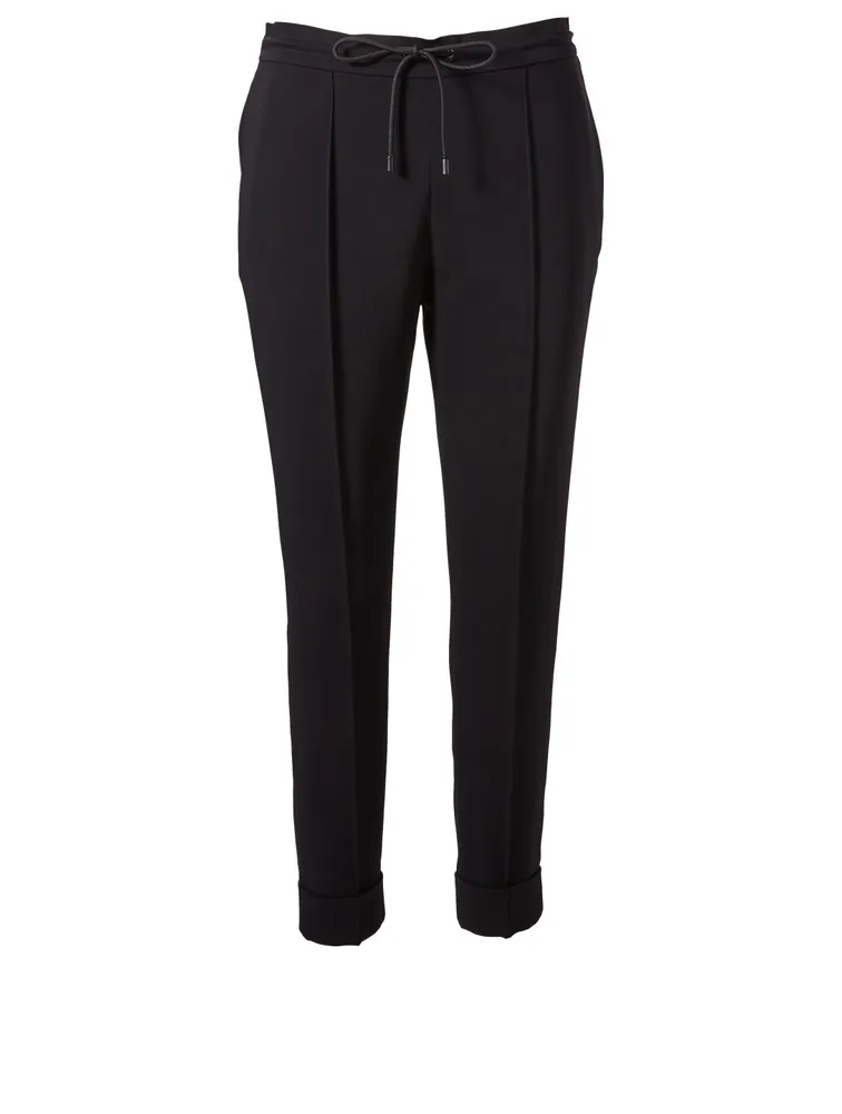 Pintucked Drawstring Pants