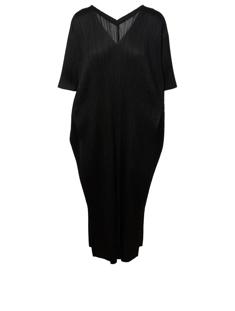 Monthly Colours February Pleated Caftan Dress