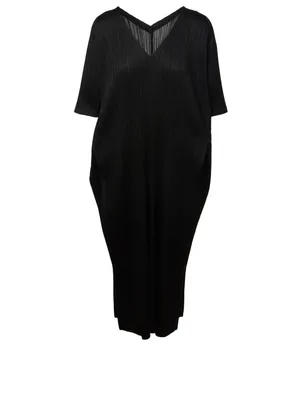 Monthly Colours February Pleated Caftan Dress