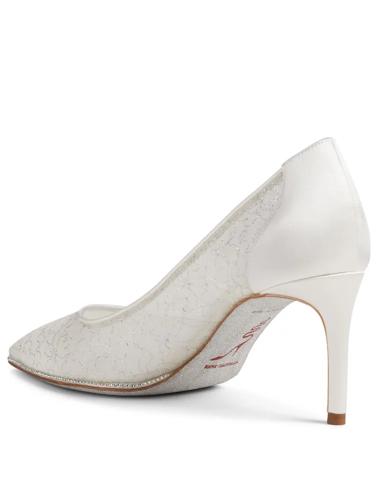 Grace 75 Lace Strass Pumps