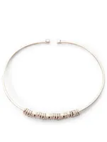 18K White Gold Fireworks Bangle Bracelet With Diamonds