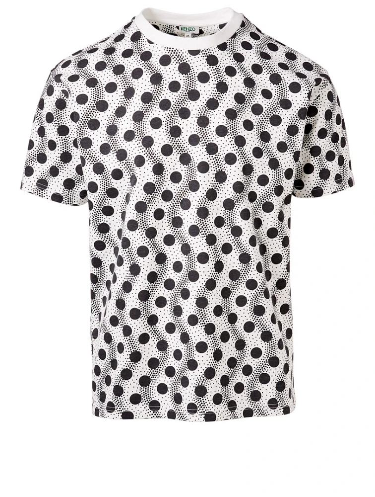 T-Shirt Wavy Dots Print