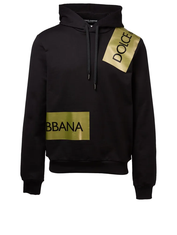 Metallic Logo Tape Hoodie