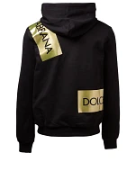 Metallic Logo Tape Hoodie