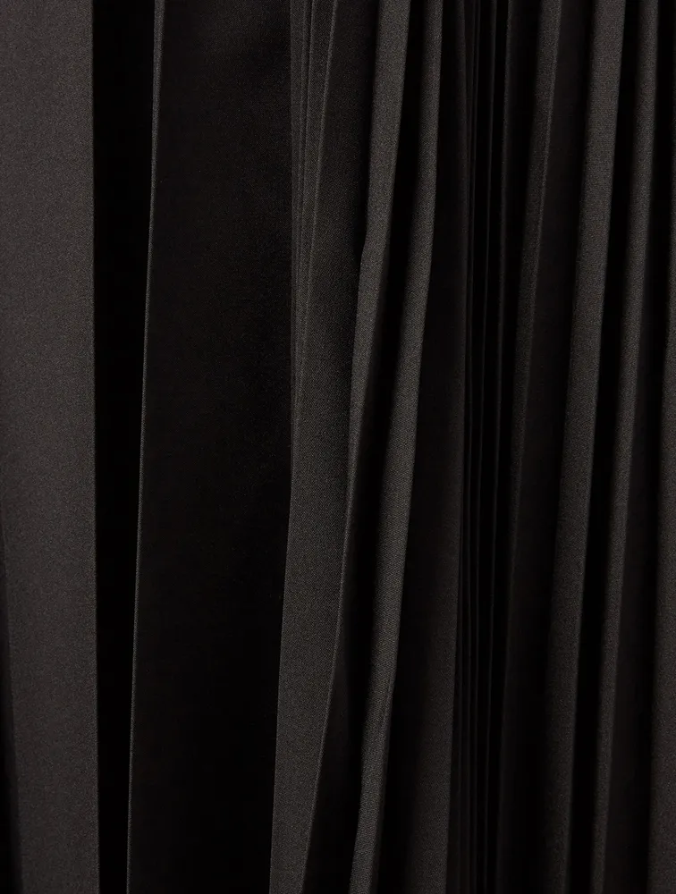 Pleated Midi Skirt