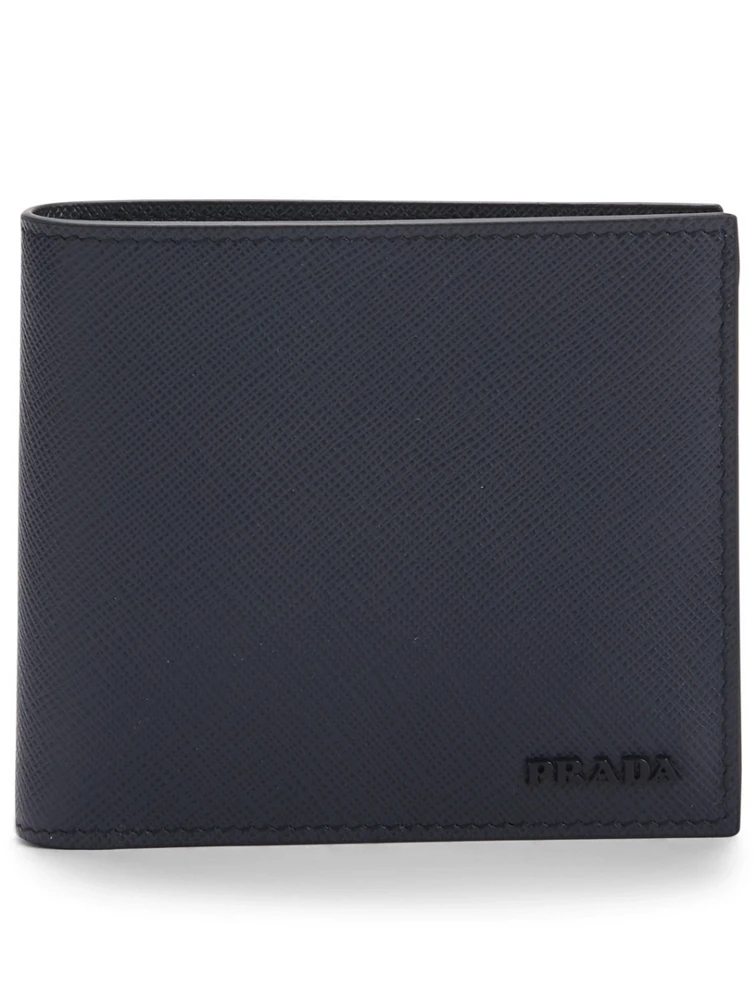 Saffiano Leather Logo Wallet