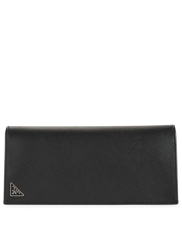 Saffiano Leather Logo Document Holder