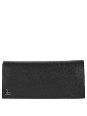 Saffiano Leather Logo Document Holder