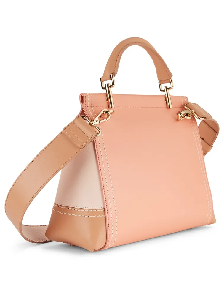 Mini Viv' Cabas Colourblock Leather Bag