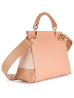 Mini Viv' Cabas Colourblock Leather Bag