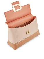 Mini Viv' Cabas Colourblock Leather Bag
