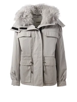 Coat With Fur Hood