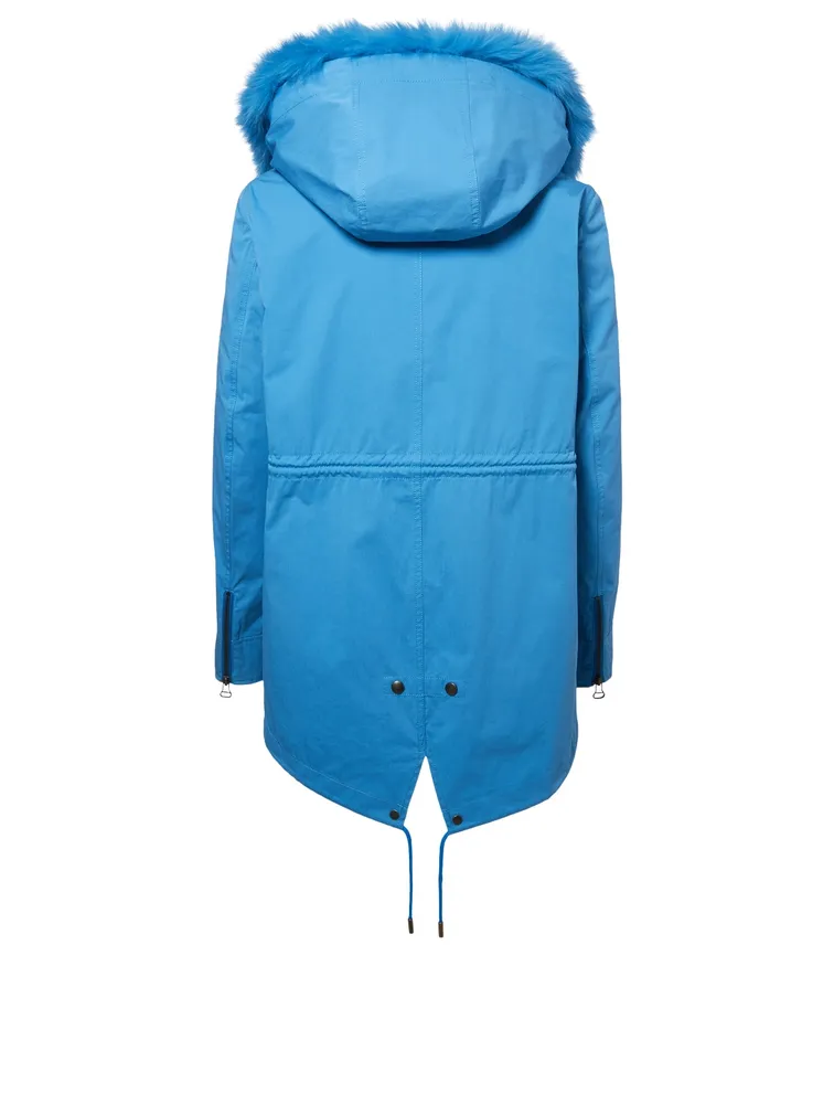 Parka With Fur Lining And Hood