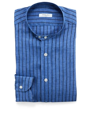 Striped Linen Dress Shirt